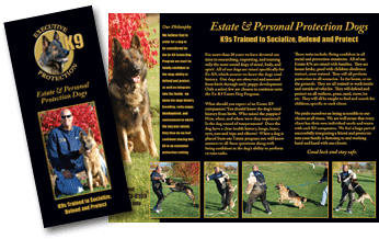Brochure for Estate & Personal Protection Dogs