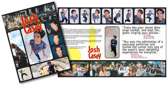 Brochure for Josh Casey